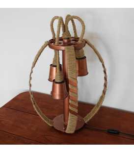 Metal and rope decorative table light 217