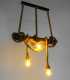 Wood and rope pendant light 229