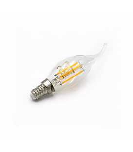 Bulb Led COG E14 Clear Candle With Tail 230V 6W Warm White (13-14016002)