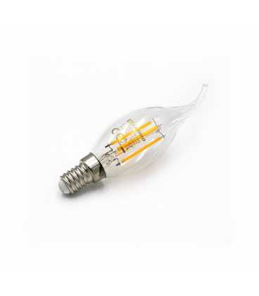 Glühlampe Led COG E14 Klare Kerze mit Schwanz 230V 6W Warmweiß (13-14016002)