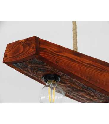 Wood and rope pendant light 272