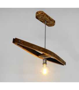 Wood and metal pendant light 284