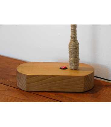 Wood and rope table light 354