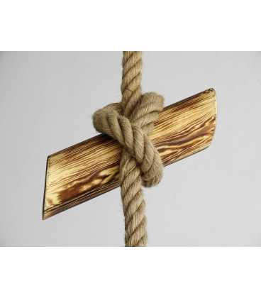 Holz und Seil hängende Deckenleuchte 227