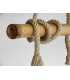 Wood and rope pendant light 445