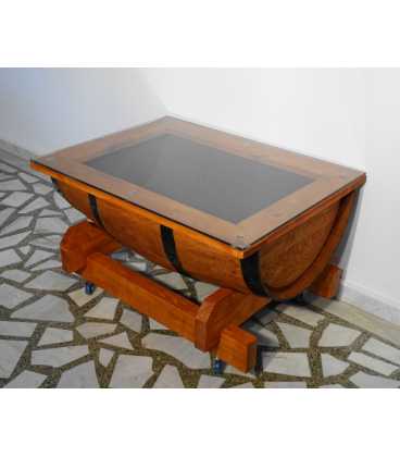 Σετ 2 καναπέδες με τραπέζι από ξύλινα βαρέλια κρασιού