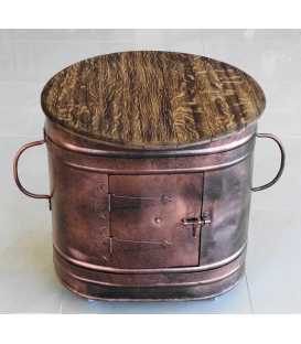 Old water container and oak barrel table-bar 541