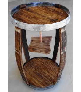 Oak wine barrel table-bar 549
