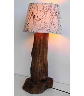 Olive wood table lamp 564