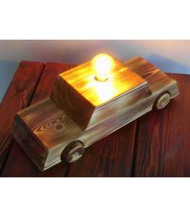 Διακοσμητικό φωτιστικό επιτραπέζιο από ξύλο "Αυτοκίνητο" 588