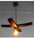 Wood and rope pendant lamp 595