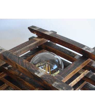 Επιτραπέζιο φωτιστικό διακοσμητικό από ξύλο 598