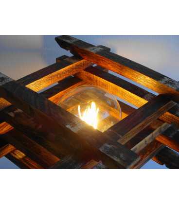 Επιτραπέζιο φωτιστικό διακοσμητικό από ξύλο 598