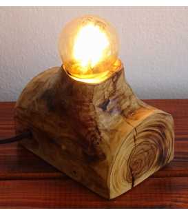 Olive wood table lamp 611