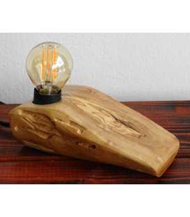 Olive wood table lamp 612