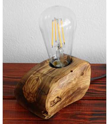 Olive wood table lamp 614