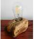 Olive wood table lamp 614