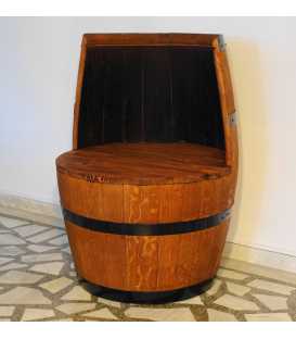 Wine barrel armchair