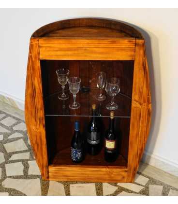 Τραπέζι-μπαράκι από ξύλινο βαρέλι κρασιού 055