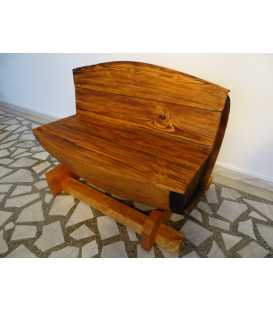Σετ 2 καναπέδες με τραπέζι από ξύλινα βαρέλια κρασιού