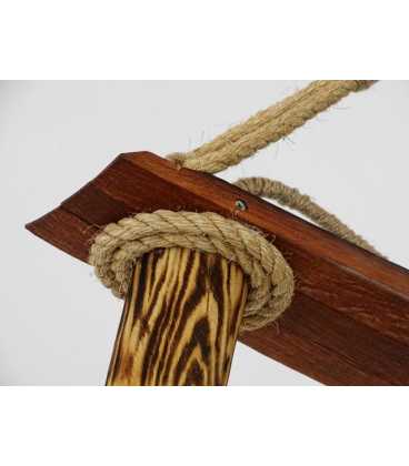 Holz und Seil hängende Deckenleuchte 176